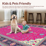 Elegant Fuchsia Tiled Patterned Delight(Red)