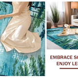 Enchanting Nature Scene in Bright Hues(Blue)