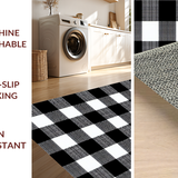 Cozy Earthy Tones Checkered Design(Black)