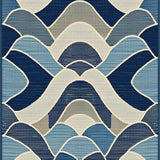 Chic Navy Braided Curves(Blue)