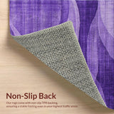 Ultra Soft Area Rug, Non Slip, Stain Resistant, Washable Area Rugs for Living Room, Bedroom, Trendy Luxe Lavender Ensemble(Purple)