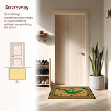 Ultra Soft Area Rug, Non Slip, Stain Resistant, Washable Area Rugs for Living Room, Bedroom, Playful Multi-Color Alligator Aesthetic(Brown)