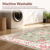 Ultra Soft Area Rug, Non Slip, Stain Resistant, Washable Area Rugs for Living Room, Bedroom, Cozy Whimsical Diamond Motif(Ivory)