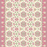 Elegant Multi Color Damask Style(Ivory)