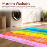 Ultra Soft Area Rug, Non Slip, Stain Resistant, Washable Area Rugs for Living Room, Bedroom, Lively Artistic Expression Rug(Pink)