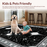 Striking Sun and Moon Abstract Theme(Black)