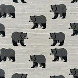 Ultra Soft Area Rug, Non Slip, Stain Resistant, Washable Area Rugs for Living Room, Bedroom, Rustic Bear Cabin Living Room Area Rug(Gray)