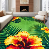 Ultra Soft Area Rug, Non Slip, Stain Resistant, Washable Area Rugs for Living Room, Bedroom, Charming Bright Trellis Motif(Green)
