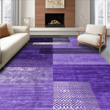 Ultra Soft Area Rug, Non Slip, Stain Resistant, Washable Area Rugs for Living Room, Bedroom, Cozy Plush Textured Accent Piece(Purple)
