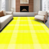 Ultra Soft Area Rug, Non Slip, Stain Resistant, Washable Area Rugs for Living Room, Bedroom, Bright Whimsical Diamond Layout(Yellow)