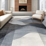 Ultra Soft Area Rug, Non Slip, Stain Resistant, Washable Area Rugs for Living Room, Bedroom, Ultra-Thin Fade Design Stain Resistant Non Slip Home Decor Rug Runner(Gray)