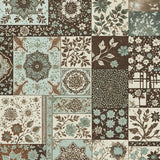 Ultra Soft Area Rug, Non Slip, Stain Resistant, Washable Area Rugs for Living Room, Bedroom, Tribal Soft Washable Kitchen Area Rug with Floral Design(Brown)