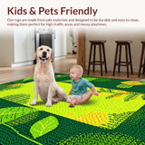 Elegant Earthy Green Shag Appeal(Green)