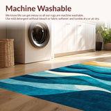 Contemporary Swirling Aquatic Design(Blue)