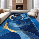 Chic Radiant Circular Motif(Blue)
