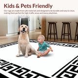 Elegant Monochrome Geometric Borders(Black)