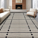 Contemporary Earthy Stripe Harmony(Black)
