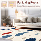 Vibrant Marine Life Visuals(Beige)