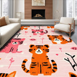 Delightful Kawaii Tiger Visual Appeal(Pink)