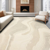 Beige Stone Ripple Bath Mat Profile Textured Shower(Beige)