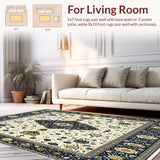 Ultra Soft Area Rug, Non Slip, Stain Resistant, Washable Area Rugs for Living Room, Bedroom, Beige(Beige)