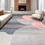 Ultra Soft Area Rug, Non Slip, Stain Resistant, Washable Area Rugs for Living Room, Bedroom, Chic Abstract Watercolor Aesthetic(Gray)