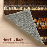 Ultra Soft Area Rug, Non Slip, Stain Resistant, Washable Area Rugs for Living Room, Bedroom, Contemporary Earthy Textured Delight(Brown)
