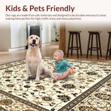 Ultra Soft Area Rug, Non Slip, Stain Resistant, Washable Area Rugs for Living Room, Bedroom, Tan Fluffy Area(Beige)