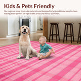 Contemporary Whimsical Shaggy Motif(Pink)