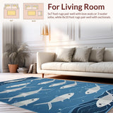 Minimalist Blue and White Fusion(Blue)