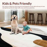 Modern Abstract Area Black/Beige(Beige)