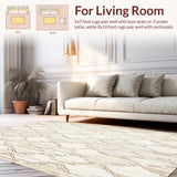 Ivory Beige Geometric Lattice Area(Beige)