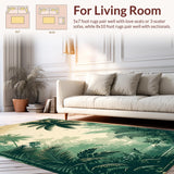 Elegant Earthy Leafy Motif(Green)