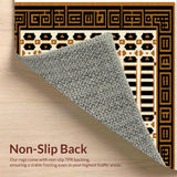 Ultra Soft Area Rug, Non Slip, Stain Resistant, Washable Area Rugs for Living Room, Bedroom, Exotic Faux Hide Entryway Carpet for Modern Homes(Black)