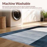 Ultra Soft Area Rug, Non Slip, Stain Resistant, Washable Area Rugs for Living Room, Bedroom, Rustic Textured Neutral Palette(Gray)