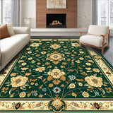 Ultra Soft Area Rug, Non Slip, Stain Resistant, Washable Area Rugs for Living Room, Bedroom, Abstract Floral Beige Area(Green)