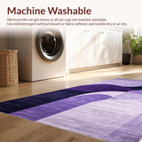 Ultra Soft Area Rug, Non Slip, Stain Resistant, Washable Area Rugs for Living Room, Bedroom, Minimalist Plush Fur Decorative Touch(Purple)