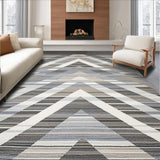 Ultra Soft Area Rug, Non Slip, Stain Resistant, Washable Area Rugs for Living Room, Bedroom, Elegant Abstract Grey Aesthetic(Gray)