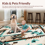 Contemporary Turquoise Tribal Elements(Beige)