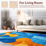 Eclectic Colorful Wave Motif(Blue)