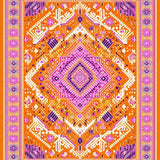 Ultra Soft Area Rug, Non Slip, Stain Resistant, Washable Area Rugs for Living Room, Bedroom, Contemporary Warm Palette Design(Orange)