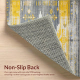 Chic Yellow and Grey Geometric Fusion(Gray)