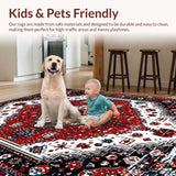 Artful Vintage Floral Composition(Red)