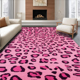 Ultra Soft Area Rug, Non Slip, Stain Resistant, Washable Area Rugs for Living Room, Bedroom, Cute Cozy Animalistic Flair(Pink)