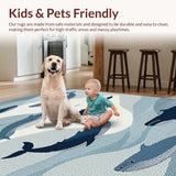 Contemporary Ocean Wave Design(Blue)