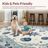 Contemporary Abstract Seaside Lines(White)