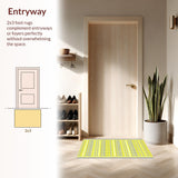 Ultra Soft Area Rug, Non Slip, Stain Resistant, Washable Area Rugs for Living Room, Bedroom, Delightful Whimsical Play Space(Yellow)