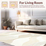 Trendy Abstract Cozy Layered Elements(Beige)