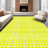 Ultra Soft Area Rug, Non Slip, Stain Resistant, Washable Area Rugs for Living Room, Bedroom, Bright Cheerful Textured Surface(Yellow)