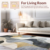 Trendy Contemporary Abstract Motif(Gray)